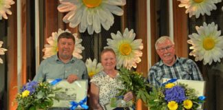 Sie haben den „Bürgerpreis der Stadt Delitzsch“ erhalten: Steffen Kottenhahn (l.), Uta Wenzel und Bernd Röhricht.