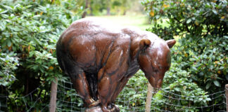 Bronze-Skulptur "Bär auf der Kugel" bekommt einen neuen Standort.