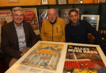 Kinderprojekt mit dem Clownmuseum und der Funzel in Leipzig.v.l. Hartwig Arndt, Hans-Dieter Hormann und Thorsten Wolf in der Funzel. Foto: André Kempner