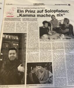 Vor 25 Jahren erschien das erste "Sonntagsfrühstück" mit Sebastian Krumbiegel. Repro: SaSo