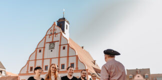 Seit Mai kann man in Grimma wöchentlich samstags an Stadtführungen teilnehmen. Foto: David Rieger