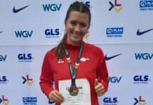 Alexa Röse gewann bei der Deutschen Meisterschaft in der U16 das Rennen über 3000 Meter Gehen. Foto: Verein