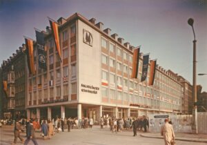 Das Messehaus am Markt mit Gaststätte "Stadt Kiew", 1963, Foto: Pro Leipzig