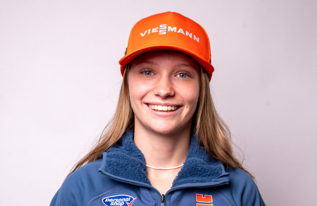 Julina Kreibich vom SV Lok Eilenburg gewann Team-Gold bei den Juniorenweltmeisterschaften in Lake Placid. Foto: privat